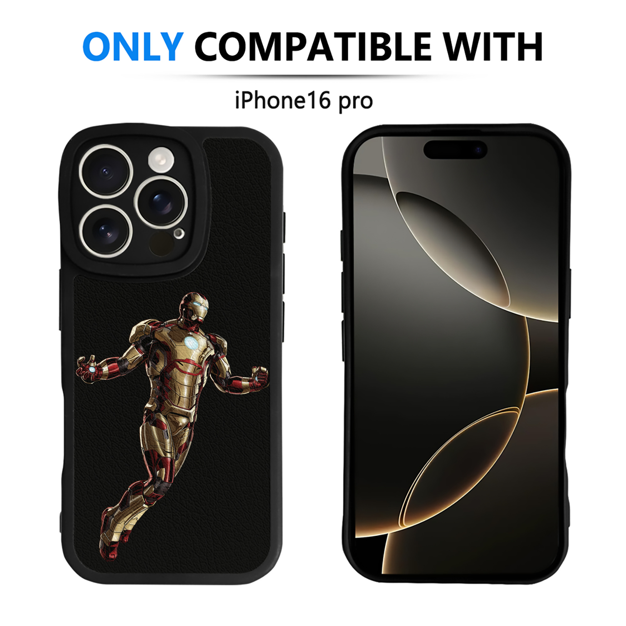 （画像用） アベンジャーズ The Avengers 【iPhone 16シリーズ対応】シリコンスマホケース（レザー調） 材質：シリコン